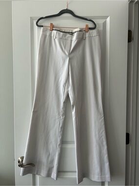 EXPRESS Fashion White Pinstripe Dress Pants